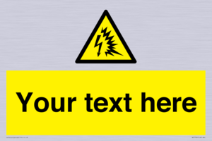 Custom warning Arc flash